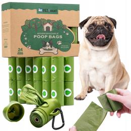 Worki na psie odchody bio woreczki biodegradowalne do kupy 360 szt Etui