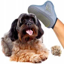 Rękawica Szczotka do czesania sierści psa kota
