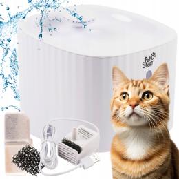 Petstory Fontanna automatyczna dla kota psa Dozownik zwierząt na wodę 3L