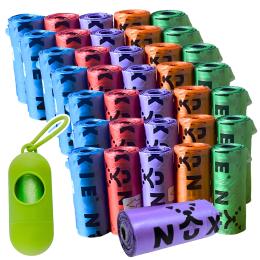 Woreczki Na Psie Odchody kupy 600 sztuk Worki Etui zestaw kolorowe Nuxie