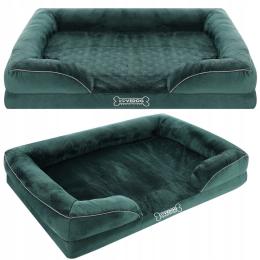 Legowisko dla Psa Ortopedyczne Duże XL 100x75 Pokrowiec na Zamek, Kanapa