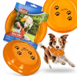 Frisbee Latający Dysk Aport Zabawka Gryzak dla Psa Plastikowy Trixie 19 cm