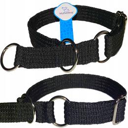 Obroża dla Psa Behawioralna Zaciskowa Szerokość 25 mm. Regulowana Płynnie