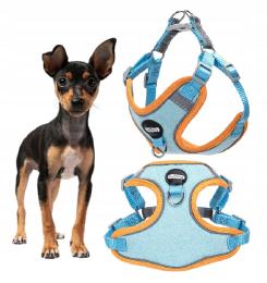 Szelki bezuciskowe łatwe w zakładaniu regulowane z miękką kamizelką Xs