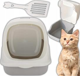 Kuweta Dla Kota Duża Z Filtrem Na Żwirek Zabudowana Wytrzymała Łopatka