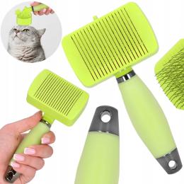 Szczotka Dla Psa Kota Do Wyczesywania Czesania Sierści Samoczyszcząca XL