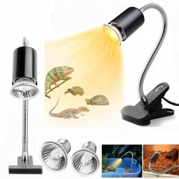 Lampa Oprawka Terrarium Akwarium Żółw E27 KLIPS+50W Uvb Żarówka