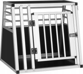 Eugad Aluminiowa Skrzynia Transportowa Dla Psa Klatka Kluczyk 60 X 50 X 55