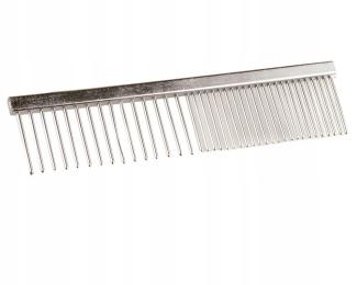 Metalowy grzebień do czesania psa 12 cm