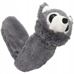 Pet Nova dla psa Lis Szop pluszowy piszczący Szary