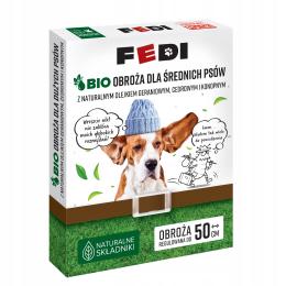 Fedi Bio Obroża Przeciw Pchłom i Kleszczom dla Średnich Psów M 50 cm