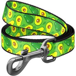 Smycz dla psa, rysunek Awokado, 122 cm 25 mm