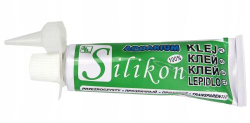 Silikon Akwarystyczny Bezbarwny 60ml Z Aplikatorem Do Akwarium Terrarium