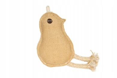 Wytrzymała Zabawka dla psa jutowa Kurczak 15cm Chico Trend gryzak szarpak