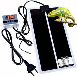 Mata Grzewcza Grzejna Do Terrarium 15x28cm, 7W, Termostat, Dla Gadów Roślin