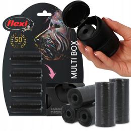 Pojemnik Multi Box Dozownik Smyczy Flexi Etui 80x Worki Odchody Kupy Psa