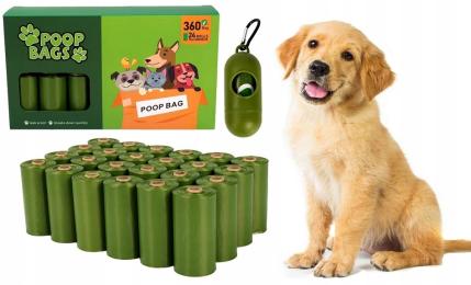Worki na Psie Odchody Kupy Biodegradowalne Bio Woreczki 360 szt Etui