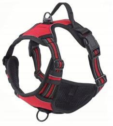 Szelki małego psa Bezuciskowe czerwone Guard S 33-60cm Maltańczyk