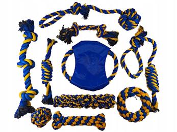 Zestaw zabawek dla psa 10szt. Frisbee Szarpak