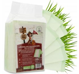 Podkłady chłonne maty psa szczeniaka zapach trawy nauka sikania 60x45 10szt