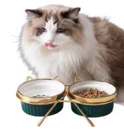 Miska Dla Psa Kota Podwójna Ceramiczna Na Stojaku Zestaw Misek Miski M06