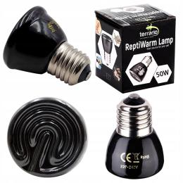 Mini Emiter Ciepła Dla Gadów Płazów Ssaków Duża Dawka Ciepła 50W