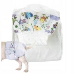 Pielucha jednorazowa dla psa Suczki 1 szt Xs 1-2 kg 18-28cm Nobleza 32x27cm