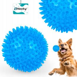 Hocky Zabawka dla Psa Transparentna Piłka z Kolcami, Niepiszcząca 8,5cm