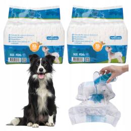 Pampersy Pieluchy dla psa Suczki XL 7-10kg 33-53,5cm Nobleza 53x35cm 24 szt