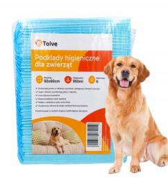 Podkłady Higieniczne chłonne Maty Do Sikania Pies Kot 950ml 60x60 50sztuk