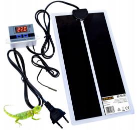 Mata Grzewcza Grzejna Z Termostatem Do Terrarium Roślin Sadzonek 15x28cm 7W