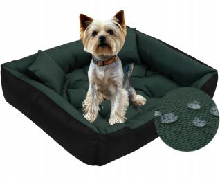 Legowisko dla Psa Yorka Kota Kanapa Kojec Wodoodporne Zielone 55x45 cm