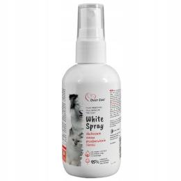 Over Zoo White Spray usuwa zażółcenia sierści 100ml