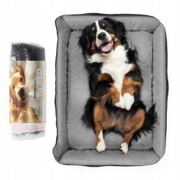 Legowisko Kojec Prostokątne dla Dużego Psa Szare 90x79 cm