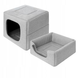 Buda i legowisko 2w1 domek kanapa dla psa 50x50 cm