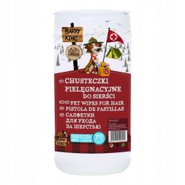 Barry King Chusteczki pielęgnacyjne do sierści 70x