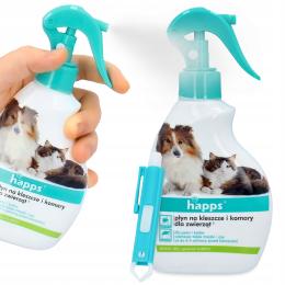 Preparat Komary Kleszcze Psa Kota Zwierząt 200ml Szczypce Usuwania Kleszczy