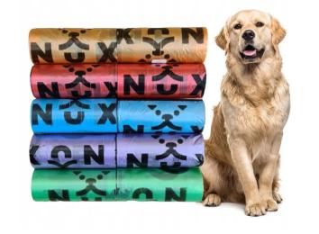 Woreczki na psie odchody perforowane 15 sztuk w 1 rolce Kolor MIX