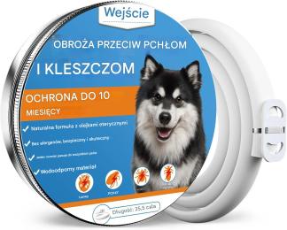 Obroża Dla Psa Na Pchły Kleszcze 10 Msc Uniwersalna