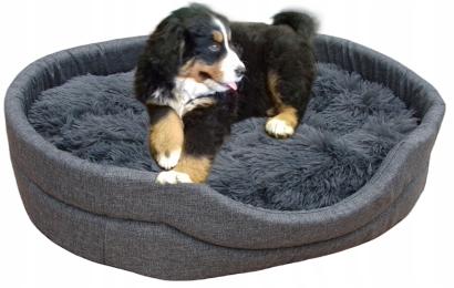 Legowisko antyalergiczne dla psa kota miękkie z poduszką kojec XL 68/54 R5