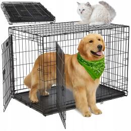 Klatka Kennelowa Transporter Do Samochodu Kojec Dla Psa Psów 89x56x63 CM XL