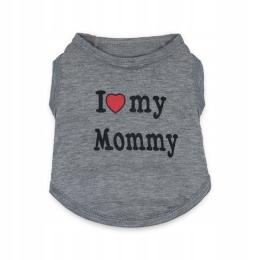 Ubranko Koszulka Przewiewna Dla Psa Kota T-shirt I Love My Mommy М