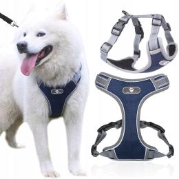 Szelki Bezuciskowe Dla Psa Mocne Regulowane Odblaskowe Z Regulacją Guard L