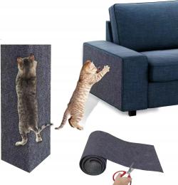 Samoprzylepna Mata Do Drapania Na Kanapę Dla Kotów 100x30 Szary Drapak