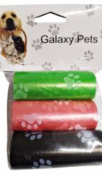 Worki woreczki na psie odchody kupy mocne wzorki zestaw 45 szt. 30x21 cm