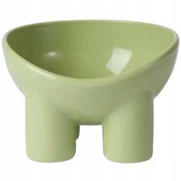 Petstory Podwyższona Miska dla Psa i Kota 350ml Zielona