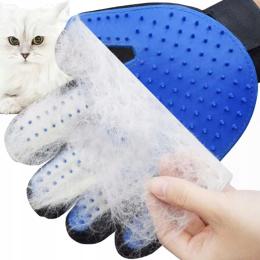 Rękawiczka Szczotka Do Wyczesywania Sierści Drapania Mycia Masażu Psa Kota