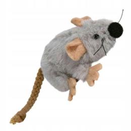 Trixie Pluszowa zabawka mysz z kocimiętką 7cm