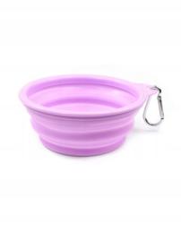 Składana miska z Tpe z karabińczykiem Record 13 x 9 x5,5 cm 0,45 litra