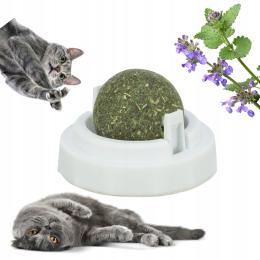 Kocimiętka W Kulce Piłka Zabawka Interaktywna Przysmak Lizawka Dla Kota